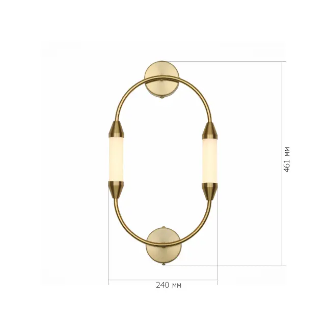 Бра ST Luce SL6004.301.02 АЛЬБИА — латунь, ракурс 7