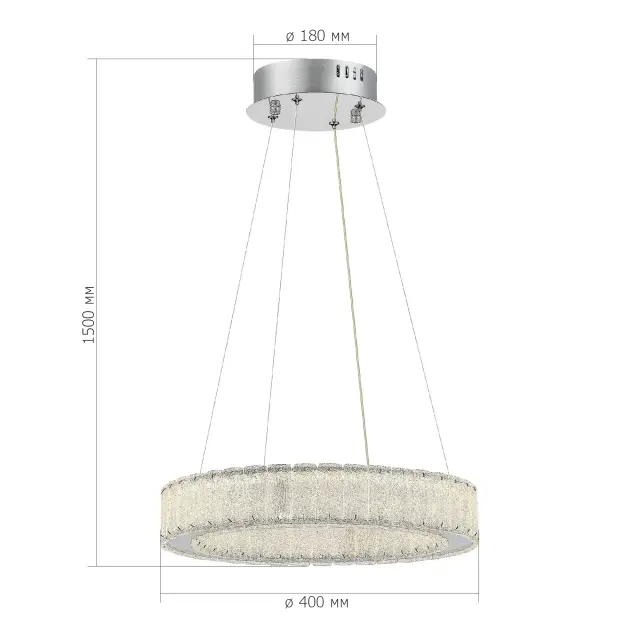 Светильник ST Luce SL6008.103.01 ЛАТОЦЦО — хром, ракурс 4