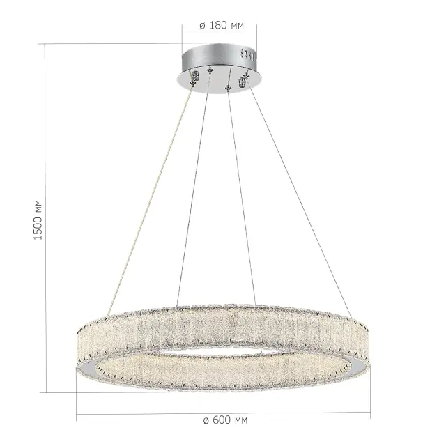 Светильник ST Luce SL6008.113.01 ЛАТОЦЦО — хром, ракурс 2