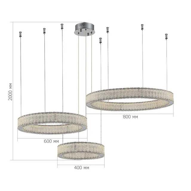 Светильник ST Luce SL6008.113.03 ЛАТОЦЦО — хром, ракурс 3