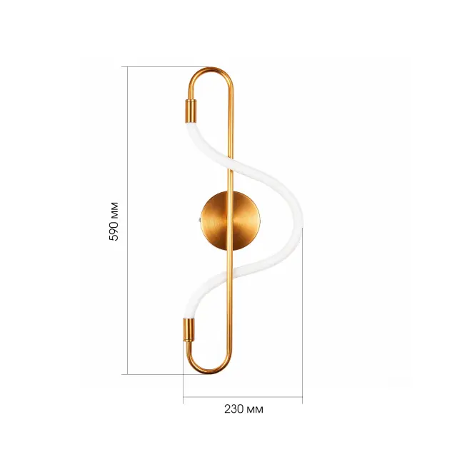 Бра ST Luce SL6102.301.10 САГРАТО — латунь, ракурс 4