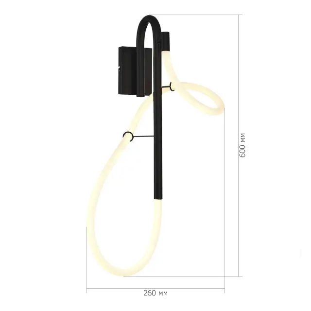 Бра ST Luce SL6102.401.16 САГРАТО — черный, ракурс 3