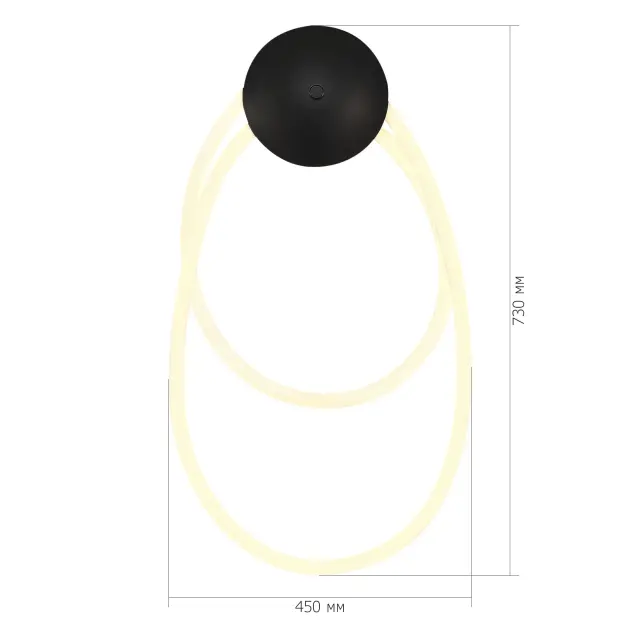 Бра ST Luce SL6102.401.30 САГРАТО — черный, ракурс 3