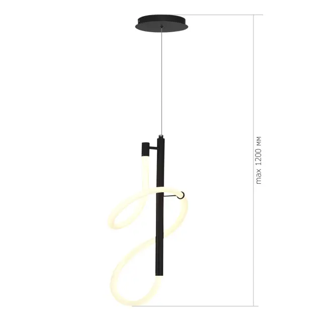 Светильник ST Luce SL6102.403.16 САГРАТО — черный, ракурс 4