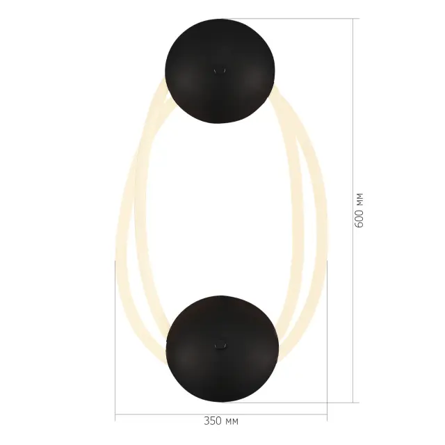 Бра ST Luce SL6102.421.30 САГРАТО — черный, ракурс 3