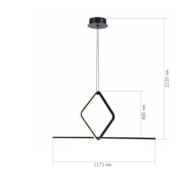 Светильник ST Luce SL6113.423.01 ГАЙА — черный, ракурс 6