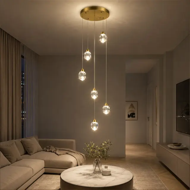 Светильник ST Luce SL6114.203.06 КАСКАТО — золотой, ракурс 5