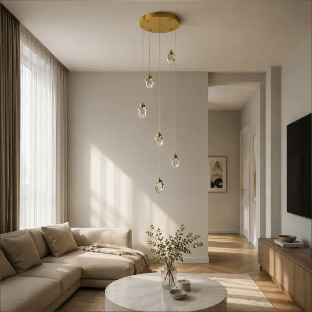 Светильник ST Luce SL6114.203.06 КАСКАТО — золотой, ракурс 6