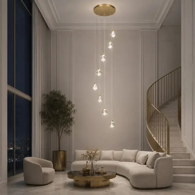 Светильник ST Luce SL6114.203.08 КАСКАТО — золотой, ракурс 4