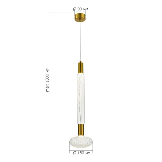 Светильник ST Luce SL6117.213.02 ТАККЕ — латунь, ракурс 4