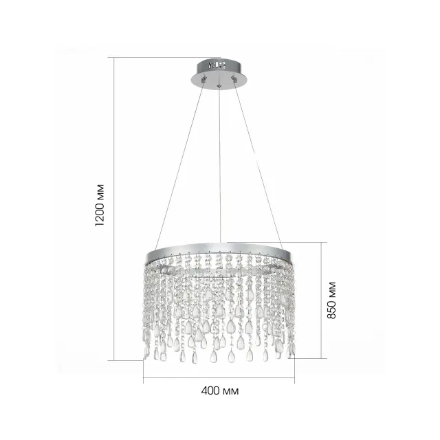 Светильник ST Luce SL6201.103.24 ВЕГА — серебряный, ракурс 4