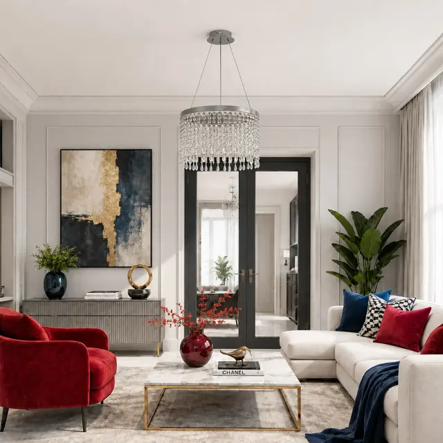 Светильник ST Luce SL6201.103.24 ВЕГА — серебряный, ракурс 5