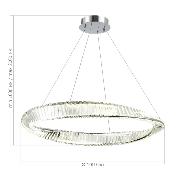 Светильник ST Luce SL6204.121.01 РИТОРТО — хром, ракурс 4