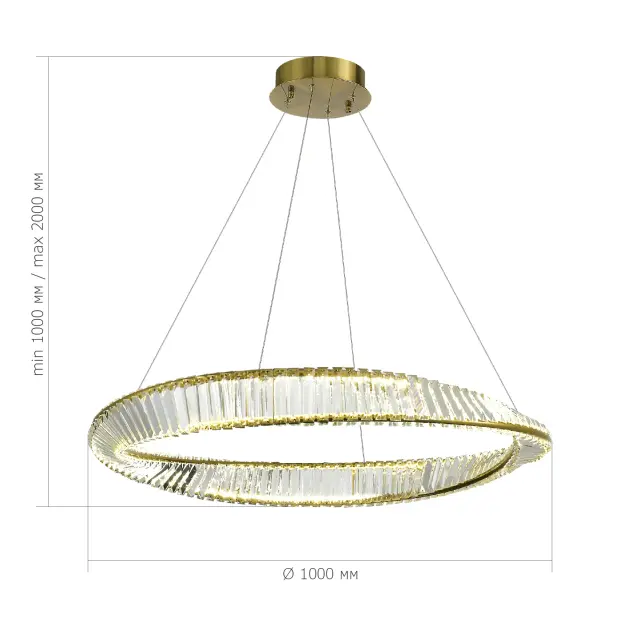 Светильник ST Luce SL6204.321.01 РИТОРТО — латунь, ракурс 4