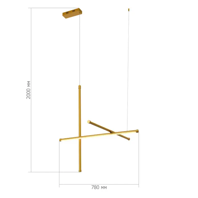 Светильник ST Luce SL6207.213.37 РЕТИКО — золотой, ракурс 4