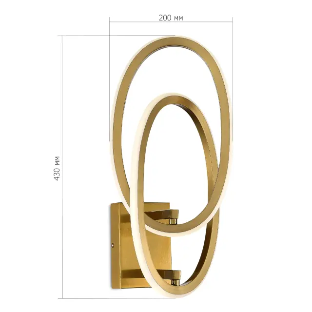 Бра ST Luce SL6505.211.25 АБРА — золотой, ракурс 3