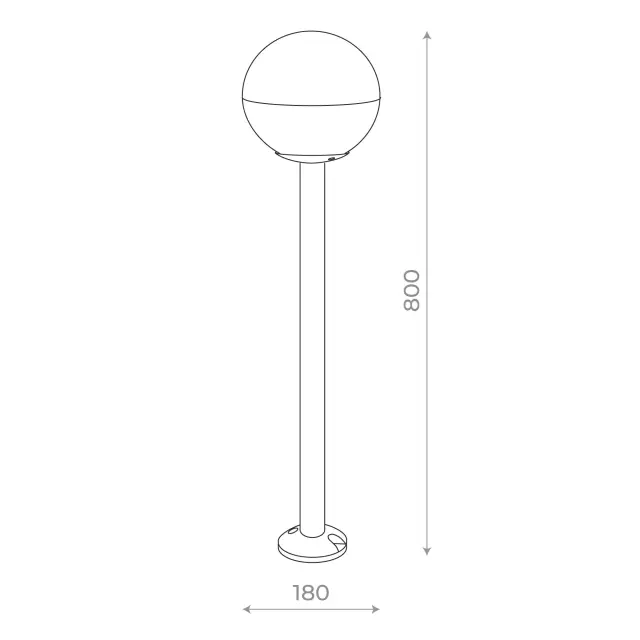 Уличный светильник ST Luce SL9000.415.01 ОМБРА — черный, ракурс 4