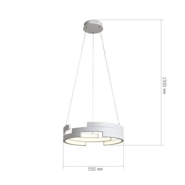 Светильник ST Luce SL963.503.01 ДЖЕНИ — белый, ракурс 5