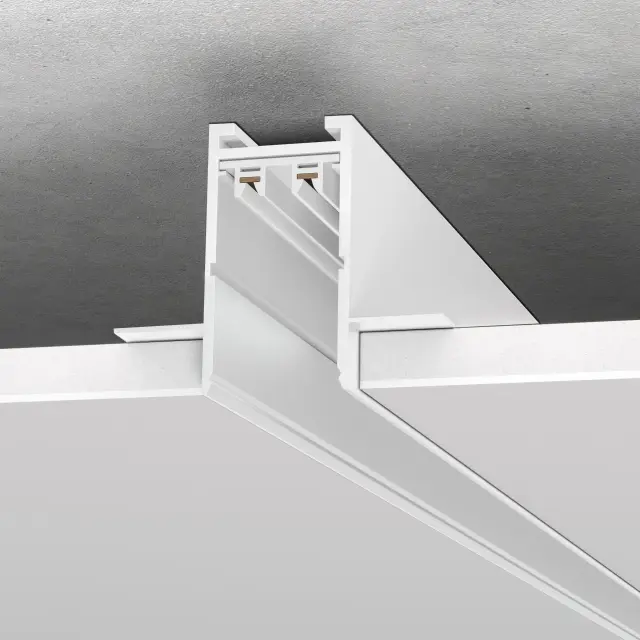 Шинопровод встраиваемый длина 1 м ST Luce ST021.519.00 СКАЙЛАЙН 220V — белый, ракурс 2