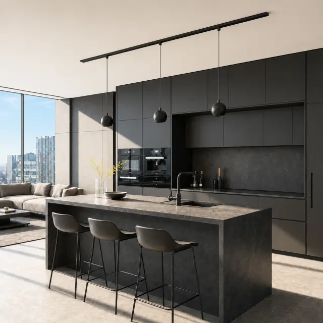 Трековый светильник ST Luce ST354.433.12 СКАЙЛАЙН 48V — черный, ракурс 4