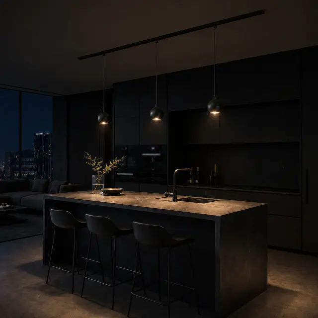 Трековый светильник ST Luce ST354.433.12 СКАЙЛАЙН 48V — черный, ракурс 5