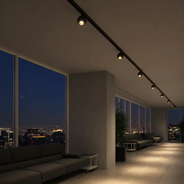 Трековый светильник ST Luce ST354.436.12 СКАЙЛАЙН 48V — черный, ракурс 5