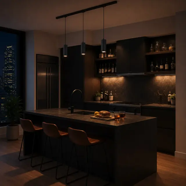 Трековый светильник ST Luce ST357.433.06 СКАЙЛАЙН 48V — черный, ракурс 4