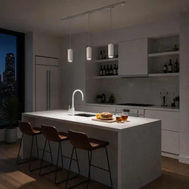 Трековый светильник ST Luce ST357.543.06 СКАЙЛАЙН 48V — белый, ракурс 4