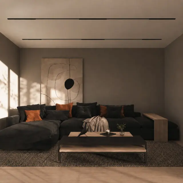 Трековый светильник ST Luce ST360.436.40 СКАЙЛАЙН 48V — черный, ракурс 6
