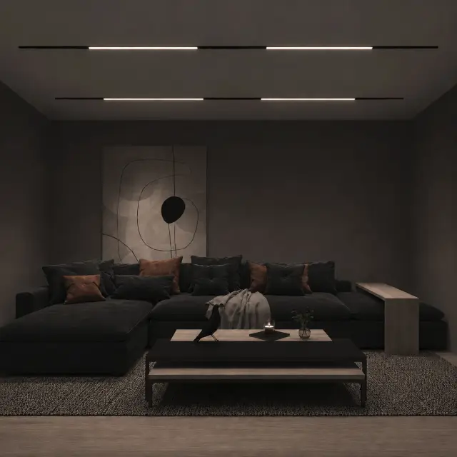 Трековый светильник ST Luce ST360.446.40 СКАЙЛАЙН 48V — черный, ракурс 5