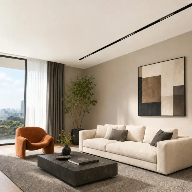 Трековый светильник ST Luce ST361.436.12 СКАЙЛАЙН 48V — черный, ракурс 6