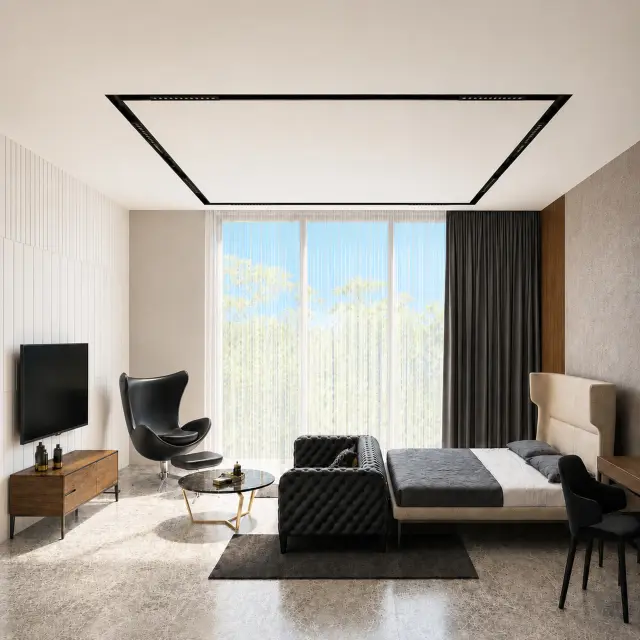 Трековый светильник ST Luce ST361.436.18 СКАЙЛАЙН 48V — черный, ракурс 6