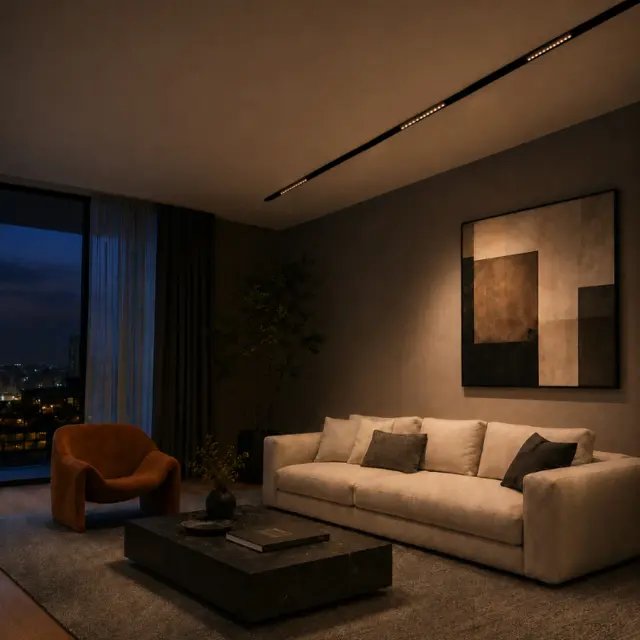 Трековый светильник ST Luce ST361.446.12 СКАЙЛАЙН 48V — черный, ракурс 6