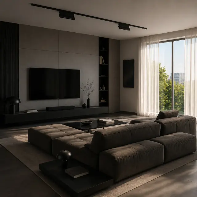 Трековый светильник ST Luce ST362.446.12 СКАЙЛАЙН 48V — черный, ракурс 6
