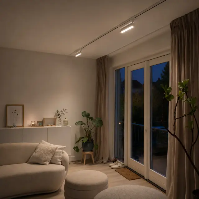 Трековый светильник ST Luce ST362.536.12 СКАЙЛАЙН 48V — белый, ракурс 4