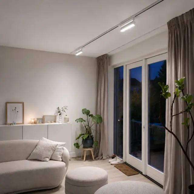 Трековый светильник ST Luce ST362.546.12 СКАЙЛАЙН 48V — белый, ракурс 4