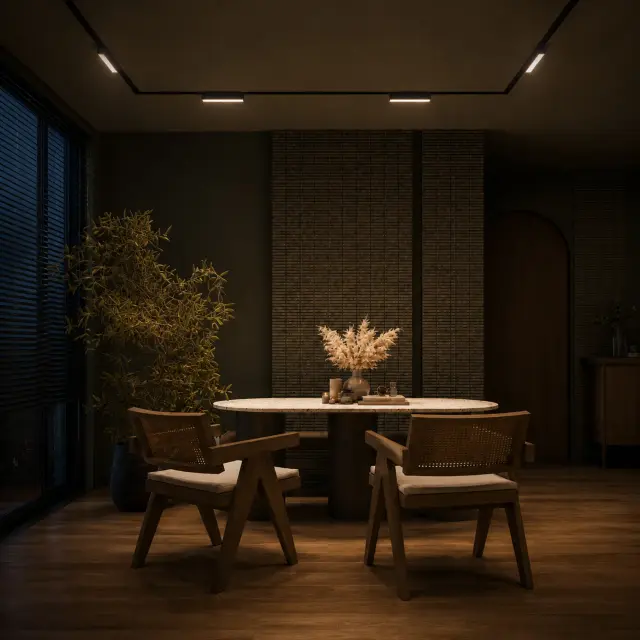 Трековый светильник ST Luce ST363.436.12 СКАЙЛАЙН 48V — черный, ракурс 5