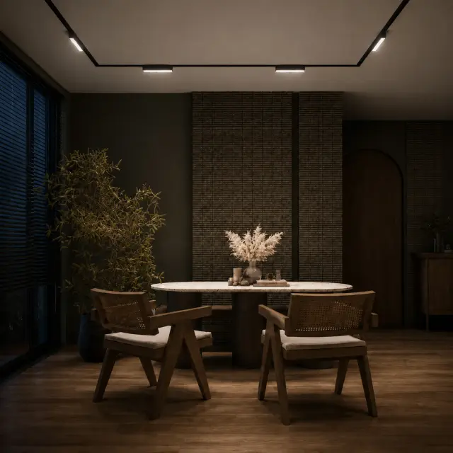 Трековый светильник ST Luce ST363.446.12 СКАЙЛАЙН 48V — черный, ракурс 5