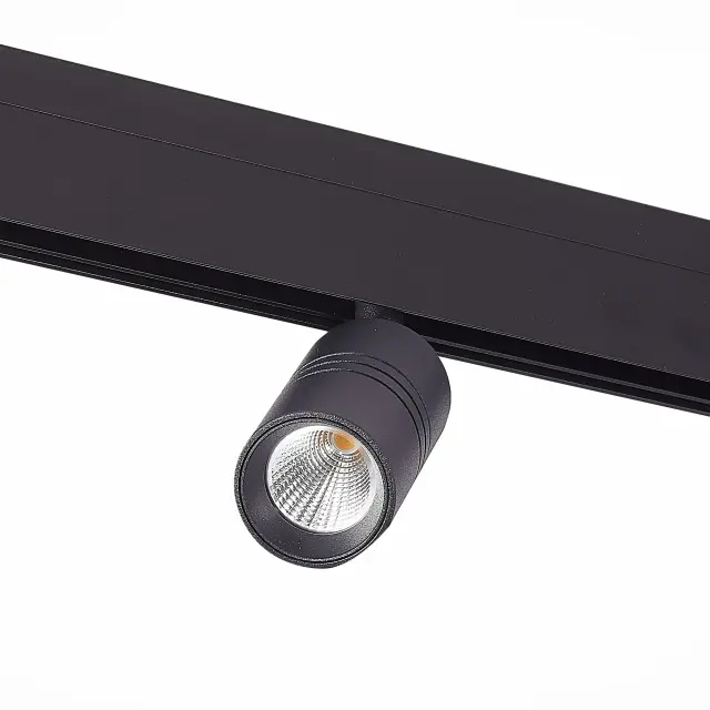 Трековый светильник ST Luce ST365.436.07 СКАЙЛАЙН 48V — черный, ракурс 2