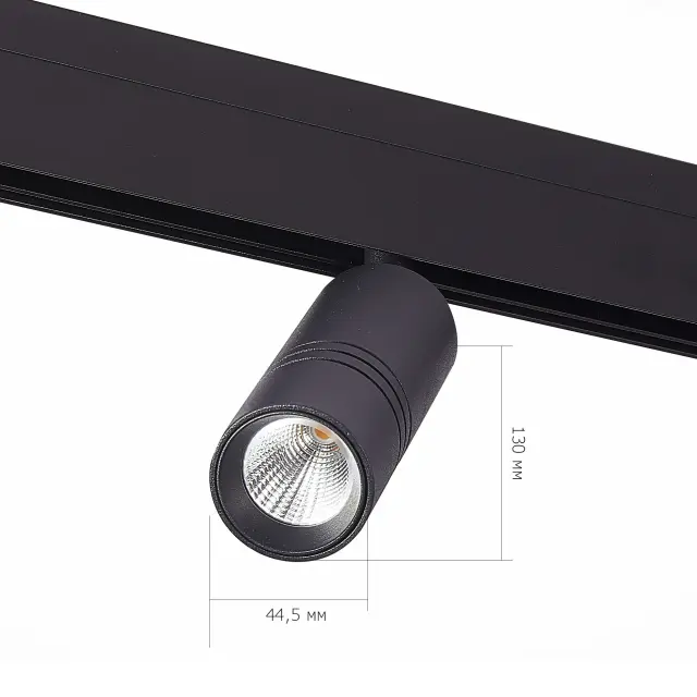 Трековый светильник ST Luce ST365.446.12 СКАЙЛАЙН 48V — черный, ракурс 3