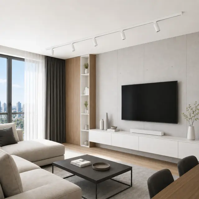 Трековый светильник ST Luce ST365.536.18 СКАЙЛАЙН 48V — белый, ракурс 6