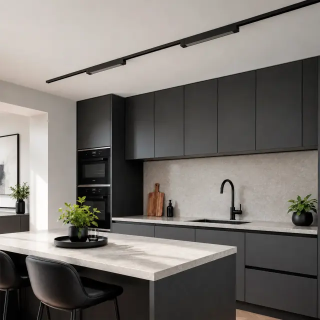 Трековый светильник ST Luce ST368.436.10 БЭЙС — черный, ракурс 5