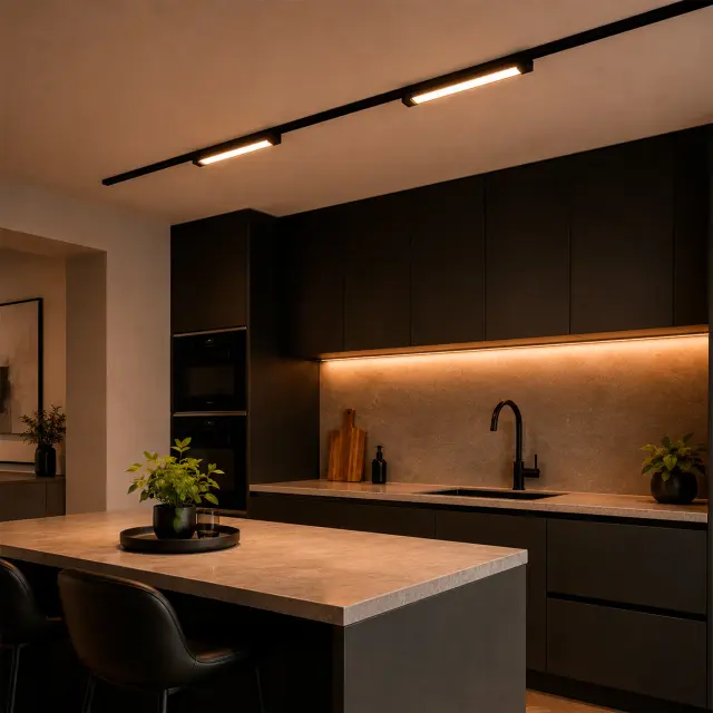 Трековый светильник ST Luce ST368.436.10 БЭЙС — черный, ракурс 6