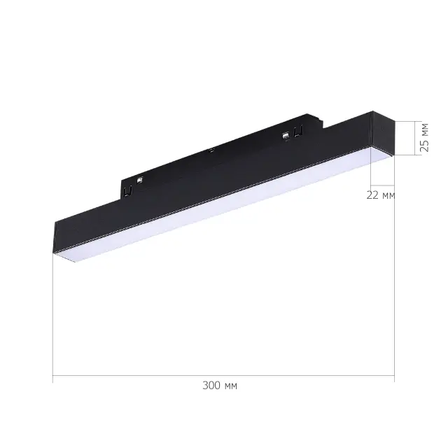 Трековый светильник ST Luce ST370.406.12 СКАЙЛАЙН 48V — черный, ракурс 4