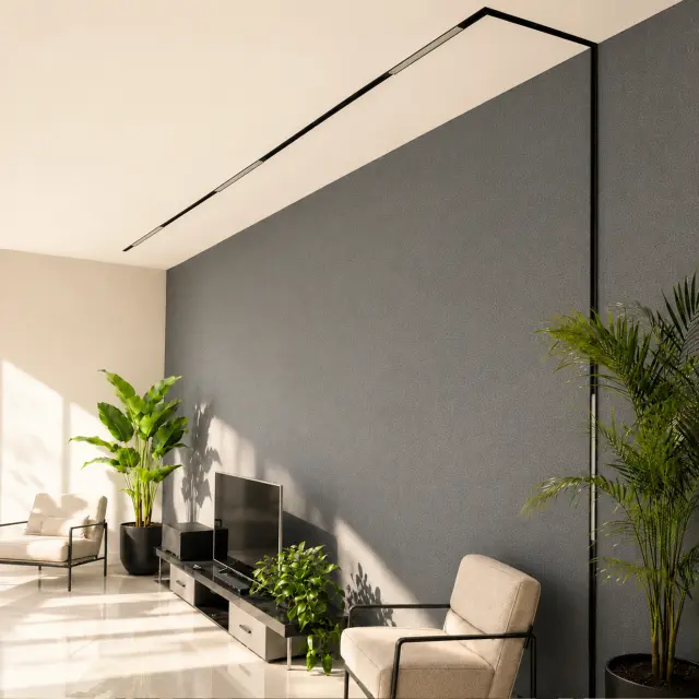 Трековый светильник ST Luce ST370.406.12 СКАЙЛАЙН 48V — черный, ракурс 5