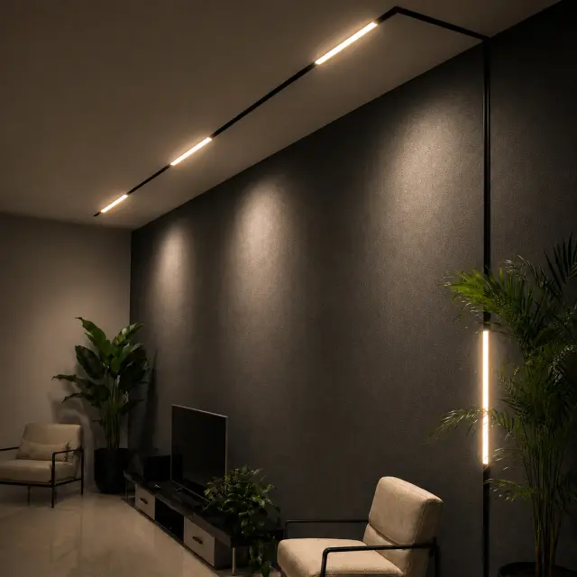 Трековый светильник ST Luce ST370.406.12 СКАЙЛАЙН 48V — черный, ракурс 6