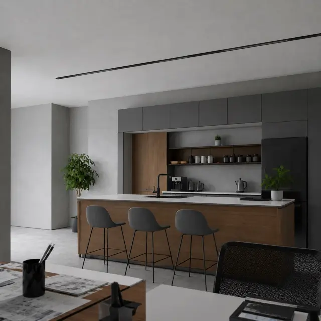 Трековый светильник ST Luce ST370.406.18 СКАЙЛАЙН 48V — черный, ракурс 5