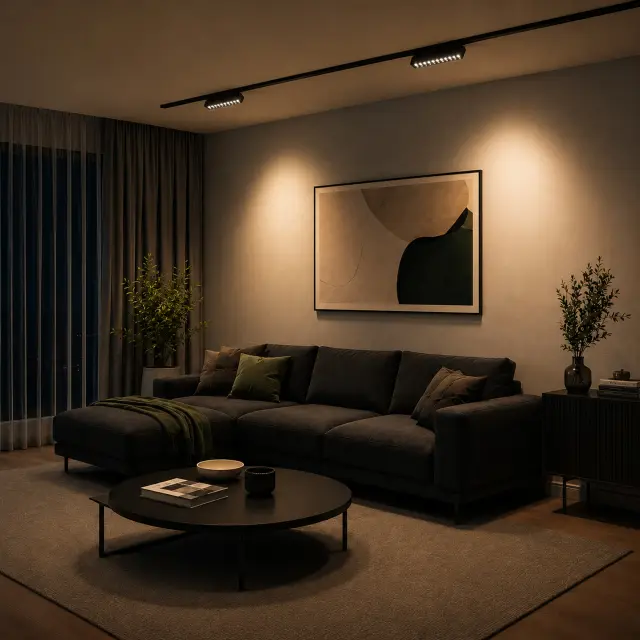 Трековый светильник ST Luce ST372.406.12 СКАЙЛАЙН 48V — черный, ракурс 6