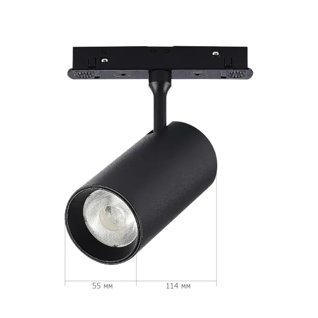 Трековый светильник ST Luce ST375.406.12 СКАЙЛАЙН 48V — черный, ракурс 4