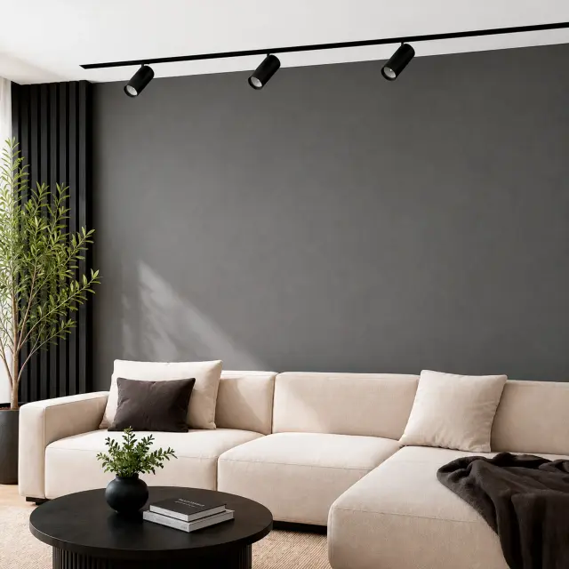 Трековый светильник ST Luce ST375.406.20 СКАЙЛАЙН 48V — черный, ракурс 6